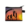 Wallets Football Basketball Coin Purse Portable Key Card Holder Sports Pocket Bags Polyester Party Handbag sea shipping MMA116