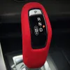 För Range Rover Sport 20142017 Biltillbehör äkta läderko mocka Gear Shift Knob Cover Protector Case Frame Decoration7830286