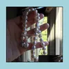 Naszyjniki z koralikami wisiorki biżuteria 9-10 mm biały naturalny naszyjnik perłowy 19-calowy prezent ślubny Choker Drop dostawa 2021 Qkamd
