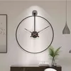 Nordic Luxo Relógio De Parede Moderno Design Sala de Visitas Cozinha Relógio De Parede Bateria Simples Ferro Relógios Reloj Pared Home Decor DL60WC H1230