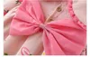 2021 Autumn Newborn Baby Girls Cute Bow Dress for Baby 1st Birthday Princess Dresses Toddler Girl Clothes Infant Clothing G1129