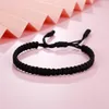 Brins de perles de haute qualité Bracelet tressé chanceux couleur rouge noir fil de nylon Couples faits à la main bracelets réglables bijoux cadeau Fawn22