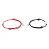 Link Chain Heart Shaped Magnet Red Black Rope Couple Bracelet Creative Personality Fawn22