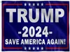 NEW80 diseños directos de fábrica 3x5 Ft 90 * 150 cm salva a Estados Unidos nuevamente Trump Flag para 2024 President USA EWA6490