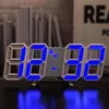 3D-Digitaluhr LED-Stereo-Wanduhr Desktop-Küche Wohnzimmer Schlafzimmer leiser elektronischer multifunktionaler LED-Wecker DHL-frei