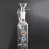 Mini Glasbägare Bong Rökning Vattenrör 14mm Kvinna Joint Recycler Hookahs DAB Rig Rigar med glasoljebrännare och torr örtskål