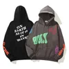 Gülen Baskılı Streetwear Desinger Hoodie Büyük Boy Kazak Unisex Mektup Baskı Polar Kış Hoodies Hip Hop Büyük Boy Giysiler