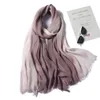 2021 Luxury Crinkle Cotton Scarf Women Hijab Headband Shawl Lady Wrap Design Neackerchief Muffler Turban Fashion Foulard Bandana Y1108