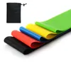 5st Yoga Resistance Bands Stretching Rubber Loop träning Fitnessutrustning styrka Träning Body Pilates 220216