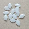 10 adet Oyma Ginkgo Yaprak Gem Gevşek Boncuk Doğal Taş Boncuk Takı Yapımı Bileşenleri Için DIY Aksesuarları 22x 15mm DYL0108