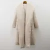 Женщины зимняя куртка пальто стильный густые теплые пушистые длинные парку женские водяные доказательство, доказательство крыла 210916
