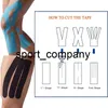 2er-Pack Kinesiologie-Tapes, elastisches Leichtathletik-Sportband, athletische Umreifung, Kniebandage, Unterstützung für Fitnessstudio, Tennis, Fitness, Muskelschmerzen, Pflege