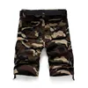 Camouflage Camo Cargo Shorts Hommes D'été Casual Coton Multi-Poche Lâche Shorts Armée Militaire Tactique Shorts Plus La Taille 44 210720