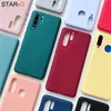 Cassa del telefono in silicone color caramella per huawei p30 lite pro p20 p10 p smart plus z 2019 cover posteriore in tpu morbido opaco