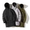 Giacca Parka da uomo Giacca lunga invernale Giacca imbottita in cotone Parka Giacca imbottita da esterno Soprabito Uomo Cappotto spesso e caldo Moda uomo 211204