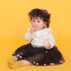 Jupes 2021 été bébé multicouche Tulle Tutu jupe coloré Pom princesse Mini robe enfants vêtements pettiskirt fille vêtements9195673