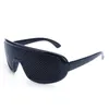 Pinhole Glasses Black Anti Trötthet Hallow Solglasögon Small Hole Myopia Eyewear Högkvalitativ plast Drop3395816