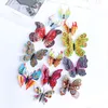 Butterfly Wall Stickers Kreativa fjärilar med heminredning Barnrum Dekoration Konst 12st Colorful