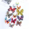 Papillon Stickers Muraux Papillons Créatifs avec Décor À La Maison Chambre D'enfants Décoration Art 12pcs Coloré