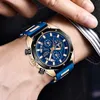 Top Lige Marca Casual moda relógios para homem esporte militar silicagel relógio de pulso homens assistir cronógrafo relojes hombre 210804