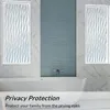 Autocollants de fenêtre Film de confidentialité statique s'accrochent décor couverture verre amovible océan vagues décalcomanie pour bureau résistant aux UV blocage du soleil
