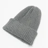 Women Solid Knitted Warm Soft Trendy Hats Simple Korean Style Womens Acrylic Casual Caps Elegant All-match Beanie