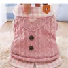 Ciepły sweter Pet Winter Dog Odzież Dog Odzież Dla małych Psy Pomorskie Yorkies Chihuahua Schnauzer Zagęszczone Flanel Lining Płaszcze Pink Girl Kurtki XS A271