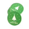 2021 Kerst Tags Papier Rood Groen Gift Tag Christmas Party Hanging Tags Prijs Label Hang Tag Message Cards DIY Gift CT05