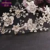 Fiore di conchiglia Diamanti Tiara Barocca Bella corona Sposa Gioielli da donna Corone di diamanti Sposa Corona nuziale Accessori Corona di palazzo retrò