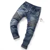 Fashion Men's Jeans Famous Style Cool Design Slim Motorcycle Biker Causal Denim Pants Casual Men Runway Jean