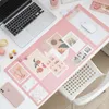 Office 탑 대형 방수 마우스 PU 가죽 마우스 캘린더 매트 노트북 쿠션 데스크 주최자 쓰기 패드
