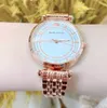 Watches, ladies, simple, quartz movement, round, steel band, alloy case, luminous, mineral glass, stylish, elegant, compact,