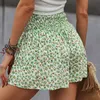 Dames shorts dames zomer 2022 bloemenprint culottes wide been hoge taille sweatshort vrouw palazzo short broek pantalones cortos de