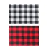 Buffalo Plaid Placemats Red and Black Mats & Pads Table Runner for Home Holiday Christmas New Year Table Decorations