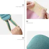 Dubbel-användning Ta bort död hud Polyester PE Bath Ball Roving Fiber Massage Body Exfoliating Mitt Tre-Piece Set WH0492