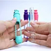 One Hitter Octo Taster Oil Burner Filter Nozzle Resistant Glass Pipe Hand Smoking Cigarette Bat 130MM Clear Water Bong With Silicone Case Tube Tobacco Pipes Hookah
