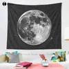 Tapisserier Full Moon Space Astronomy Stars Tapestry Cool Wall Filt Bedroom Bedstred Decoration Covering