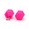 uxcell 20 pcs 19mm rosa azul preto silicone carro luminoso veículo veículo pneu cubo de parafuso de parafuso