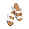 Pantofole da donna Flat Woman Belt Buckle Square Sandali Casual Open Toe Beach Shoes Female Fashion Slides 2020 Ladies Outdoor Shoes