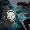 Cardiofrequenzimetro da uomo Orologio digitale da corsa Allarme cronografo Contacalorie Sport con fascia toracica