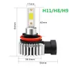 Pampsee 2 stks Mini Auto Koplamp Lampen LED Lamp H4 H7 H11 H9 9006 HB4 H1 9005 HB3 12000LM Auto Mistlampen 1200K