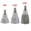 1x 높은 루멘 E14 LED COB 스포트 라이트 9W 12W 15W Dimmable AC110V 220V LED 스포트 전구 조명 램프 따뜻한 / 멋진 흰색