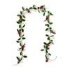 장식용 꽃 화환 인공 포도 나무 웨딩 발렌타인 데이 실크 녹색 잎 교수형 식물 5.7 피트 또는 8.2 아이비 공예 예술 아트 플로어