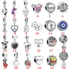 Passar Pandora Charms Armband 925 Sterling Silver Svart hjärta högklackat kors kärlekssnöre hänge pärlor Smycketillverkning