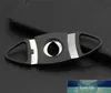 New Pocket Stainless Steel Double Blade Cigar Cutter Scissors Plastic Handle Portable Tools black color free LZ0423