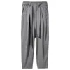 Men's Pants Men's Men Cotton Linen Elastic Waist Casual Harem Pant Loose Sweatpants Traditional Chinese Trousers Pantalons