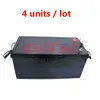 Kraftfull 48V 100AH ​​LITIUM JON Batteri Pack Vattentät ABS -fodral med BMS för RV Marine Golf Cart Solar Power Storage 10A Laddare