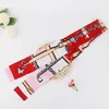 top Classic Handbag Scarf Headbands Women Letter Flower Silk Scraves Bandeaux Bag Hair BANDEAU 8x120cm