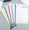 Arquivo Supplies 0288sea colorido impermeável A4 PVC Mesh Document Bag Zipper Sacos de Arquivo de Arquivo