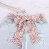 Bälten mode koreanska för kvinnor klänning tyg silkes halsduk blommor band midjeband pannband kvinnligt rep rem